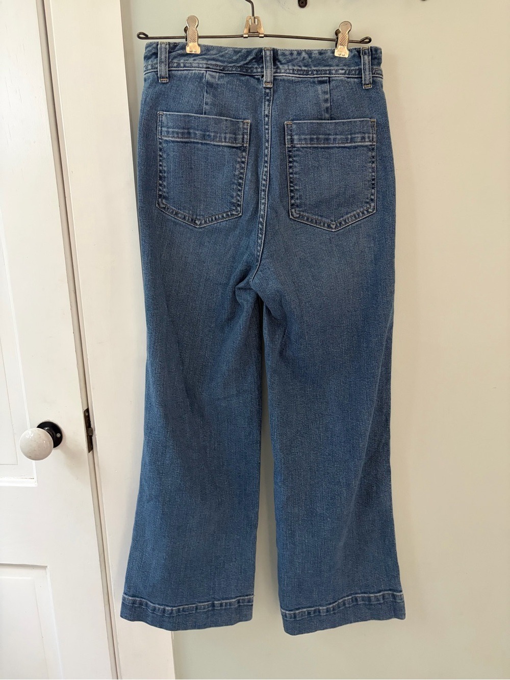 GAP high rise wide-leg cropped trouser jeans 0 / 25”